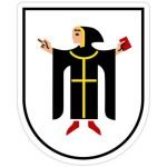 Munich Coat of Arms shows a monk in a black robe