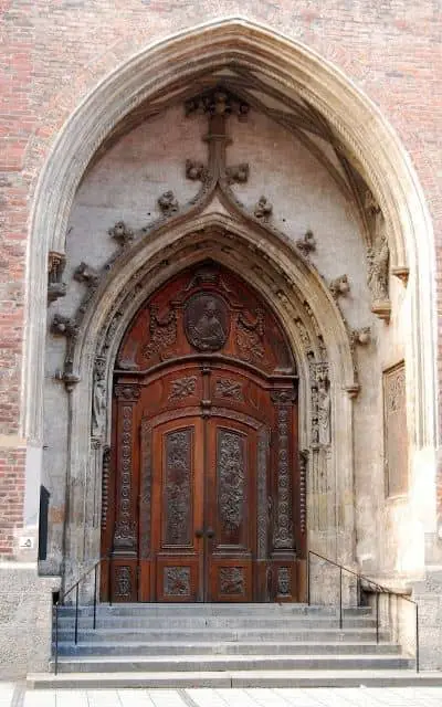 Munich Frauenkirche Entrance door from Frauenplatz