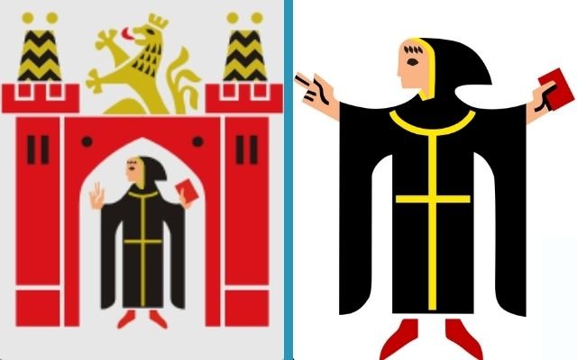 Munich Large And Small Coat Of Arms side by side comparison