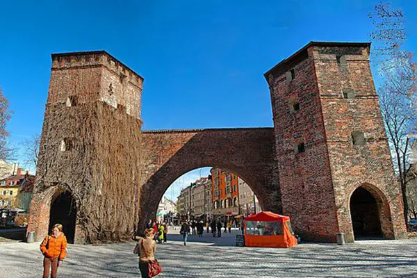 Sendlinger Tor Medievel City Gate in the Munich Old Town