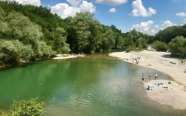Isar River Munich Swimming Beach