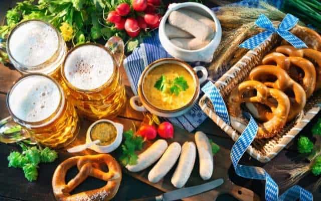 Bavarian Cuisine Food Spread