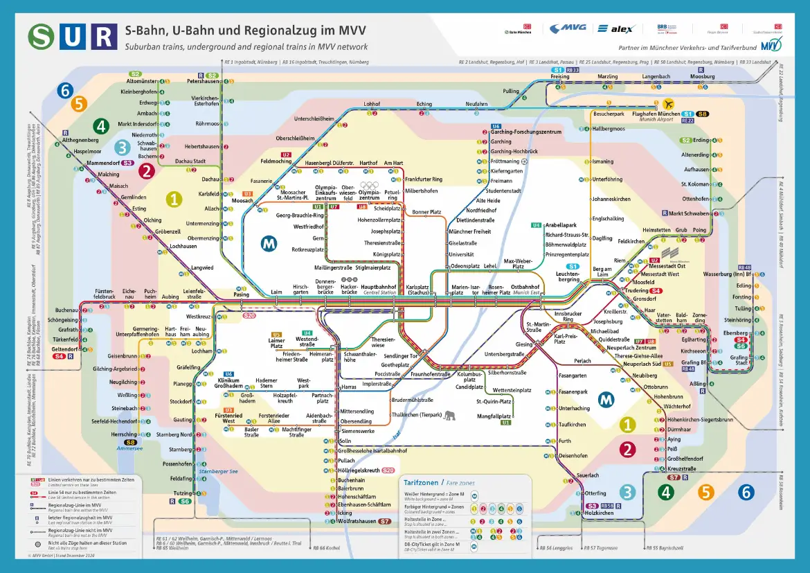Munich Train Map PDF Download 