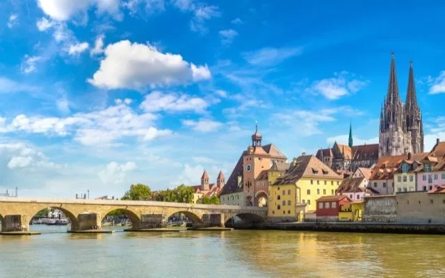 Best Cities In Bavaria Regensburg Cathedral and Bridge