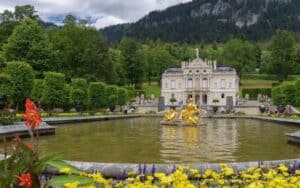 Linderhof Castle is A Palace of King Ludwig II in Bavaria, Germany