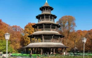 Chinese Tower Munich in the English Gardens