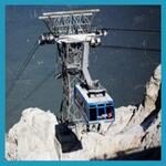 The Zugspitze Cable Car is the quickest way up the mountain to the summit