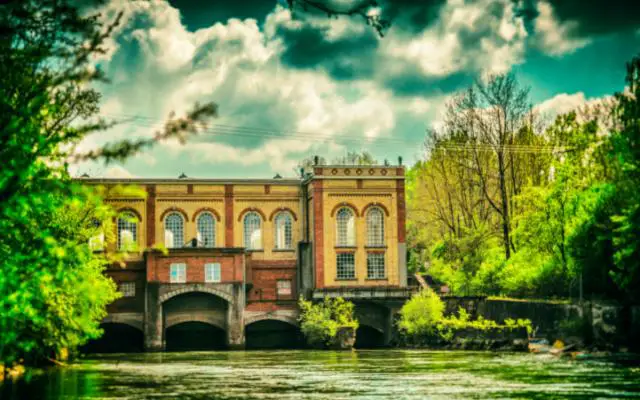 what is the oldest city in Bavaria | shot of Augsburg featuring the Augsburg waterworks museum
