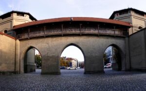 Isartor Munich Eastern City Gate panorama image