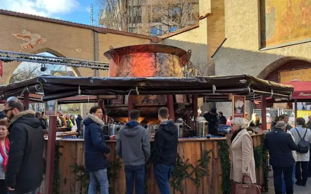  Munich Isartor during the Christmas Markets serving the famous Feuerzangenbowle