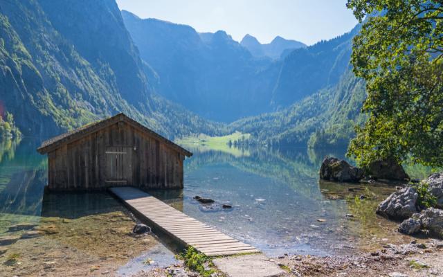 Best Lakes in Bavaria featuring the view over Lake Obersee