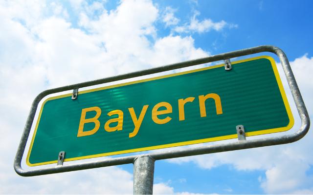 Is Bavarian A Language featuring a Bayern Sign