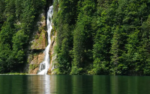 Lake Konigsee Konigsbachfall Waterfall