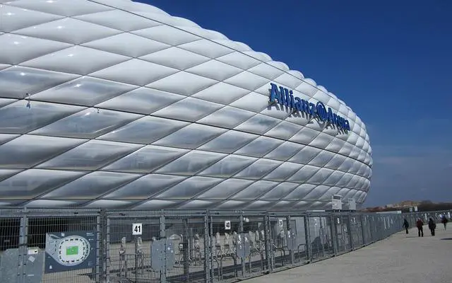 Allianz Arena Munich pre game day in the afternoon