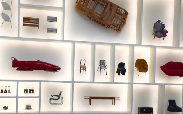 Pinakothek Der Moderne house furniture on wall display