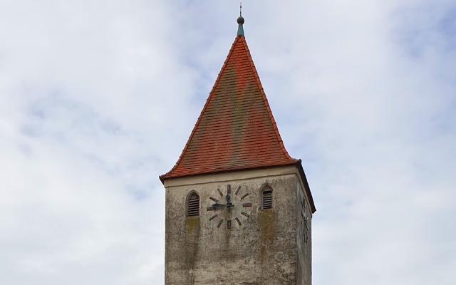 Haag Castle Bavaria featuring the clock tower